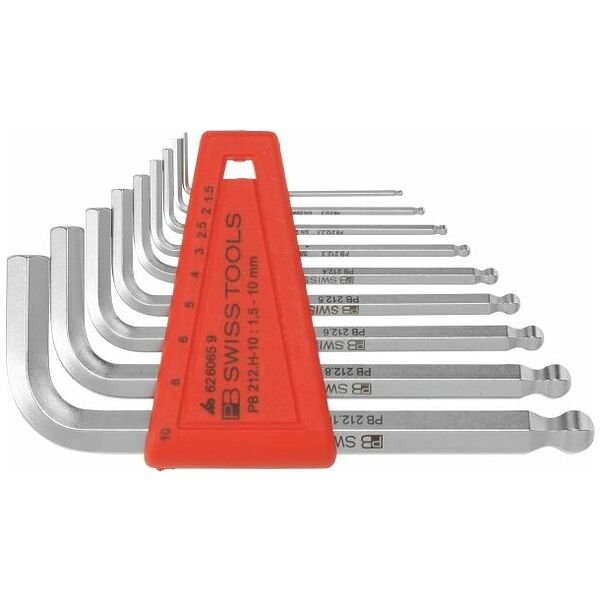 HEX KEY SET L/A, BALLPOINT CHROM PLATED