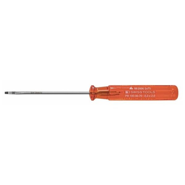 BLADE SCREWDRIVER WITH PLASTIC HANDLE